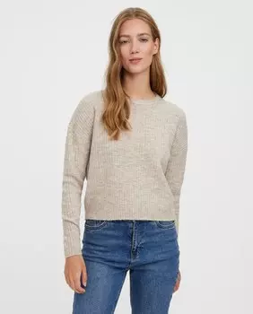 Женский свитер с круглым вырезом и длинными рукавами Vero Moda
