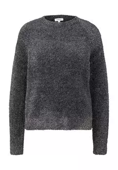 Женский свитер с круглым вырезом s.Oliver, цвет Grey Black