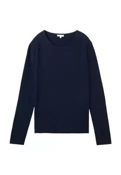 Женский свитер с круглым вырезом TOM TAILOR, цвет 10360 Real Navy B