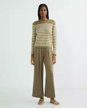 Женский свитер с круглым вырезом Vila, цвет Caramelo