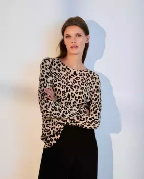 Женский свитер с круглым вырезом Woman El Corte Ingls, белый