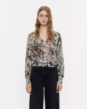 Женский свитер с люрексом и принтом Bimba y Lola, черный