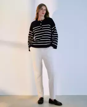 Женский свитер с пекарским воротником Woman El Corte Ingls, синий