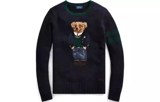 Женский свитер с плюшевым мишкой Polo Ralph Lauren, Marine Blue