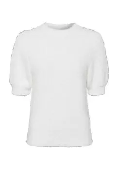 Женский свитер с половиной рукава zero, кремовый