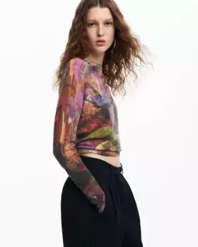 Женский свитер с принтом M Christian Lacroix Desigual, мультиколор