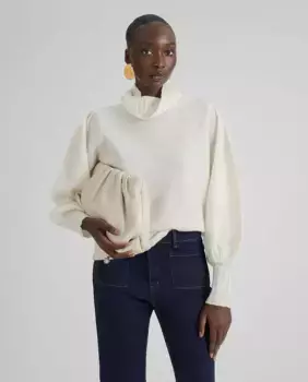 Женский свитер с пышными рукавами Simorra, цвет Crudo