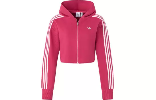 Женский свитер с трилистником, пурпурный Adidas Originals