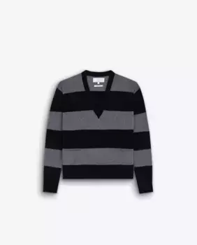 Женский свитер с V-образным вырезом и карманами Scalpers, черный