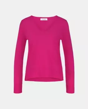Женский свитер с V-образным вырезом из кашемира Easy Wear, розовый