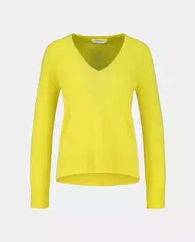 Женский свитер с V-образным вырезом из кашемира Easy Wear, цвет 371 Aceite