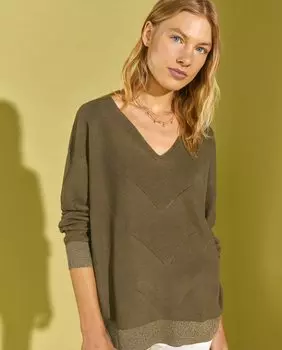 Женский свитер с V-образным вырезом Southern Cotton