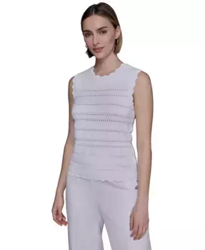 Женский свитер с воланом KARL LAGERFELD PARIS, белый