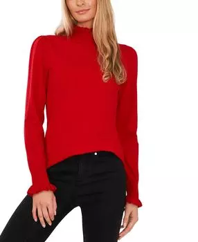 Женский свитер с воротником-стойкой и длинными рукавами CeCe