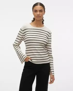 Женский свитер с вырезами в рукавах Vero Moda