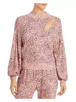 Женский свитер с вырезом в виде животных n:PHILANTHROPY, розовый/коричневый