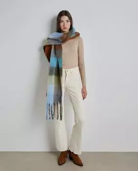 Женский свитер с высоким воротником Easy Wear, коричневый