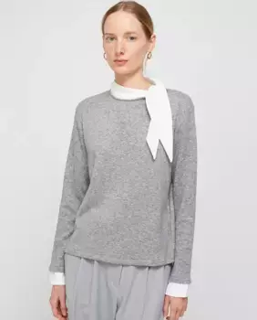 Женский свитер с высоким воротником Escorpion, светло-серый