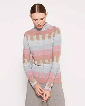 Женский свитер с высоким воротником Escorpion, светло-синий