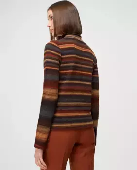 Женский свитер с высоким воротником Escorpion, темно-коричневый