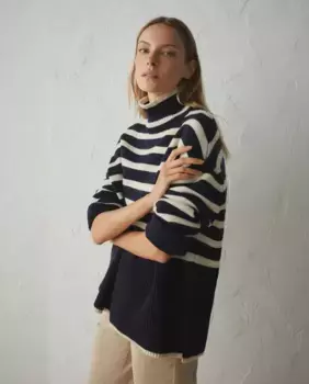 Женский свитер с высоким воротником и длинными рукавами Lloyd's, синий