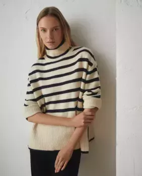 Женский свитер с высоким воротником и длинными рукавами Lloyd's, белый