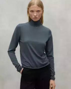 Женский свитер с высоким воротником и длинными рукавами Ecoalf, зеленый