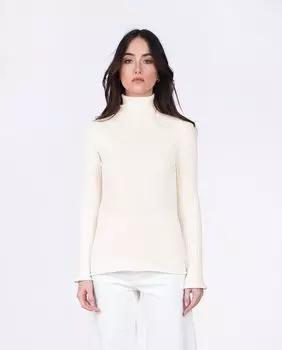Женский свитер с высоким воротником и длинными рукавами Molly Bracken, белый