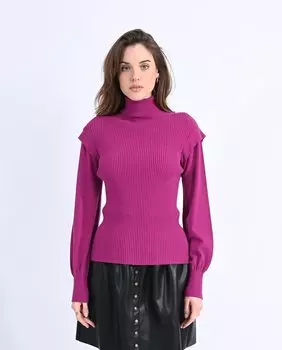 Женский свитер с высоким воротником и длинными рукавами Molly Bracken, фуксия