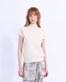 Женский свитер с высоким воротником и короткими рукавами Molly Bracken