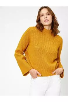 Женский свитер с высоким воротником Koton, желтый