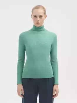 Женский свитер с высоким воротником Nice Things, цвет Verde Agua