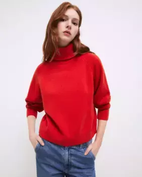 Женский свитер с высоким воротником Tintoretto, цвет 600 Rojo