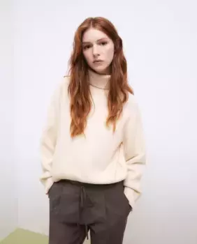 Женский свитер с высоким воротником Tintoretto, цвет 120 Crudo