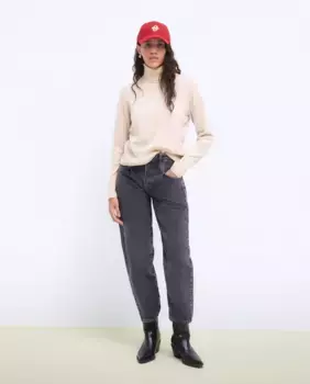 Женский свитер с высоким воротником Tintoretto, цвет 120 Crudo