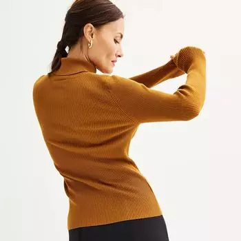 Женский свитер с высоким воротником в рубчик Nine West Nine West