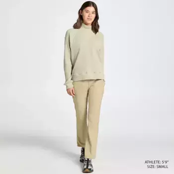 Женский свитер-шабо The North Face с длинными рукавами и воротником-стойкой, цвет Clay Grey
