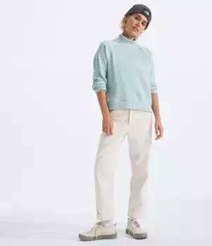 Женский свитер-шабо The North Face с длинными рукавами и воротником-стойкой, цвет Muted Pine