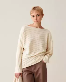 Женский свитер со съемным шарфом Claudie Pierlot, белый