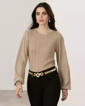 Женский свитер тонкой вязки с длинным рукавом Vero Moda, цвет Caramelo