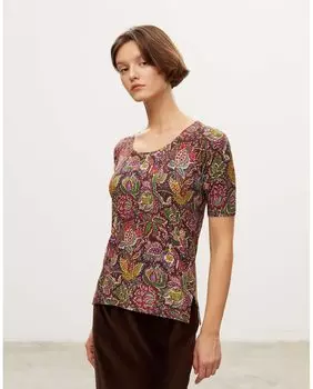 Женский свитер тонкой вязки с короткими рукавами Georges Rech Pars, мультиколор