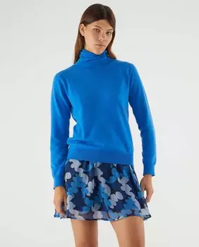 Женский свитер-водолазка тонкой вязки Compaa Fantstica, индиго