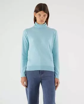 Женский свитер-водолазка тонкой вязки Compaa Fantstica, светло-синий