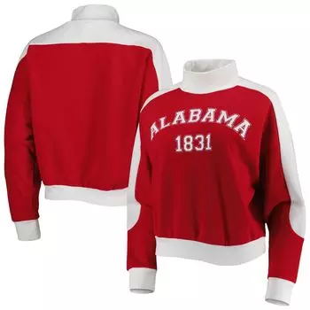 Женский свитшот Gameday Couture Crimson Alabama Crimson Tide Make it a Mock Sporty Pullover