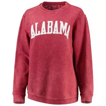 Женский свитшот Pressbox Crimson Alabama Crimson Tide с удобным шнурком в винтажном стиле, базовый пуловер с аркой