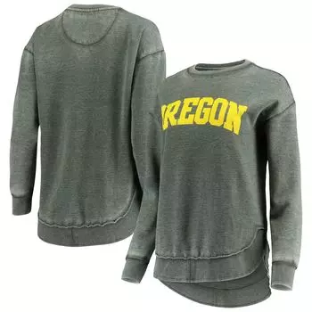 Женский свитшот Pressbox Green Oregon Ducks Vintage Wash Pullover