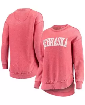Женский свитшот-пуловер в винтажном стиле Scarlet Nebraska Huskers Pressbox