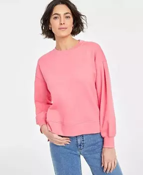 Женский свитшот с круглым вырезом в рубчик On 34th, розовый