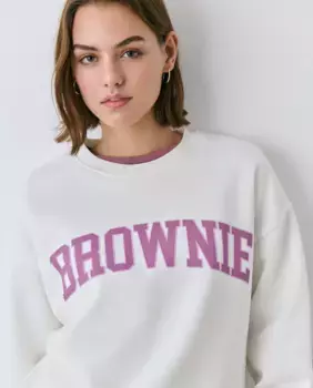 Женский свитшот с логотипом Brownie, цвет Crudo