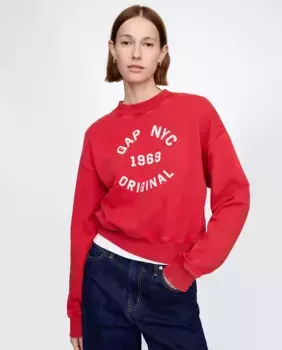 Женский свитшот с логотипом Gap, красный